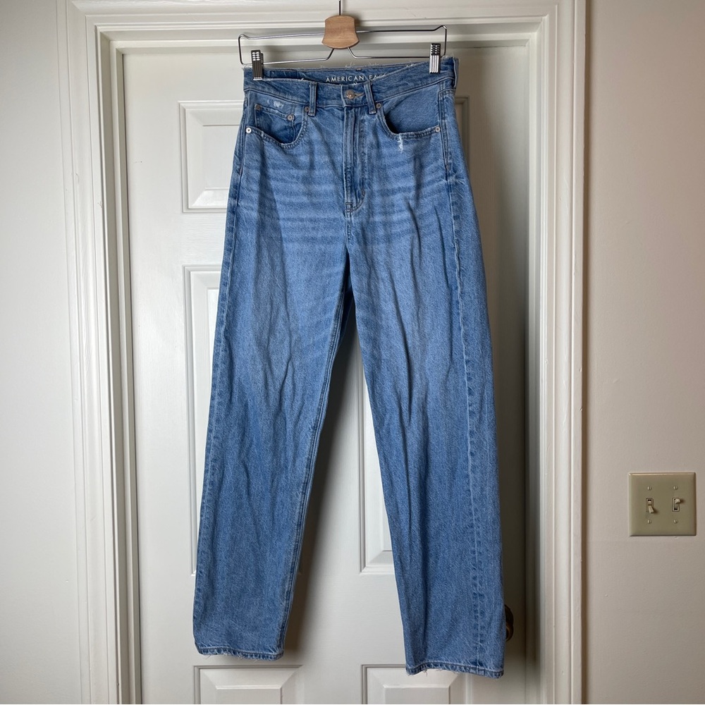 American Eagle Baggy Jean Size 6 Short Blue